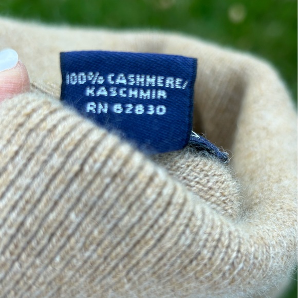 Lands’ End Cashmere Turtleneck Sweater in Camel Size 2X - Picture 7 of 8